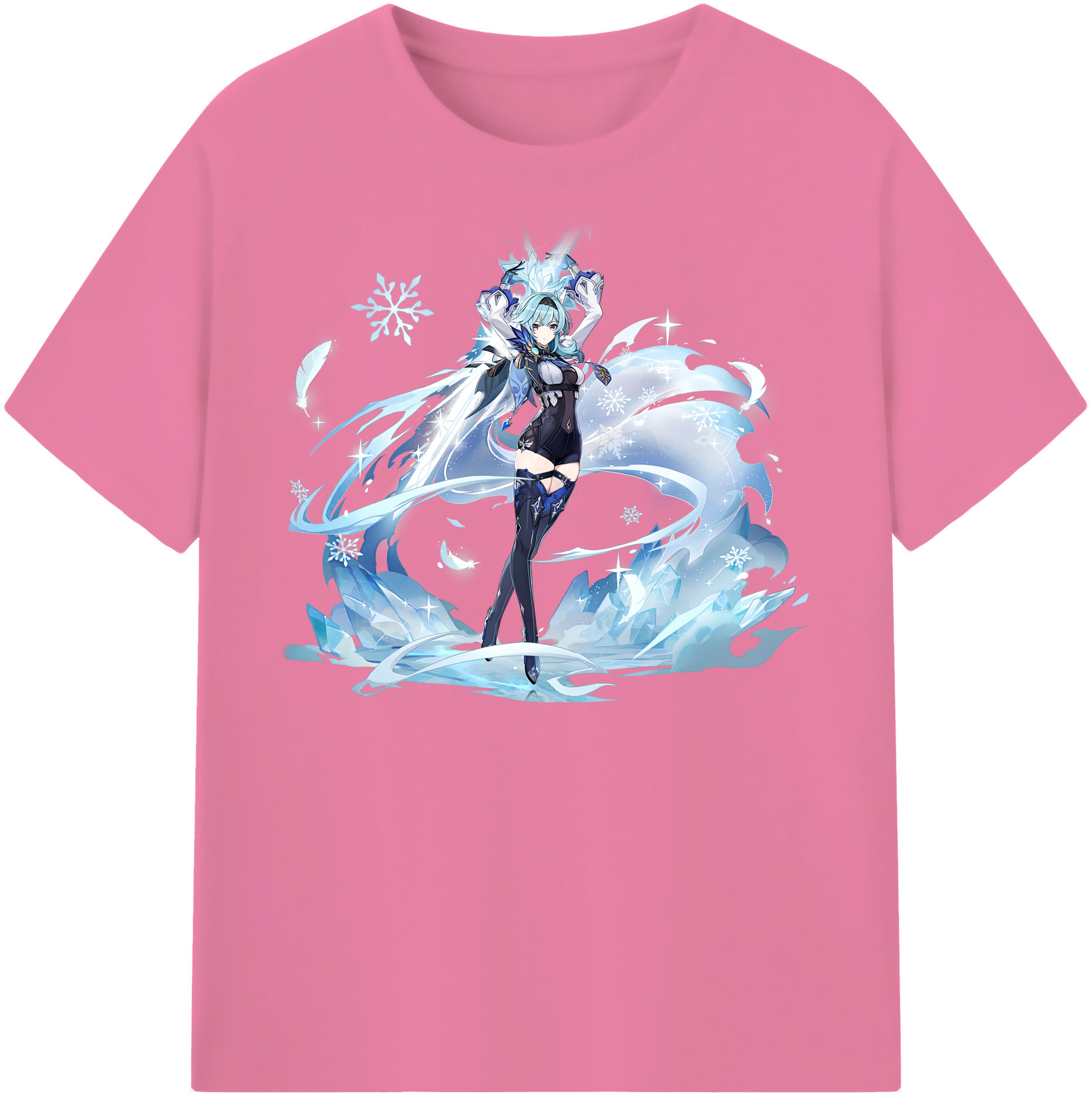 げんし神 优菈 ゆうら genshin Yūra 綿100％半袖Tシャツ（フロントプリント）